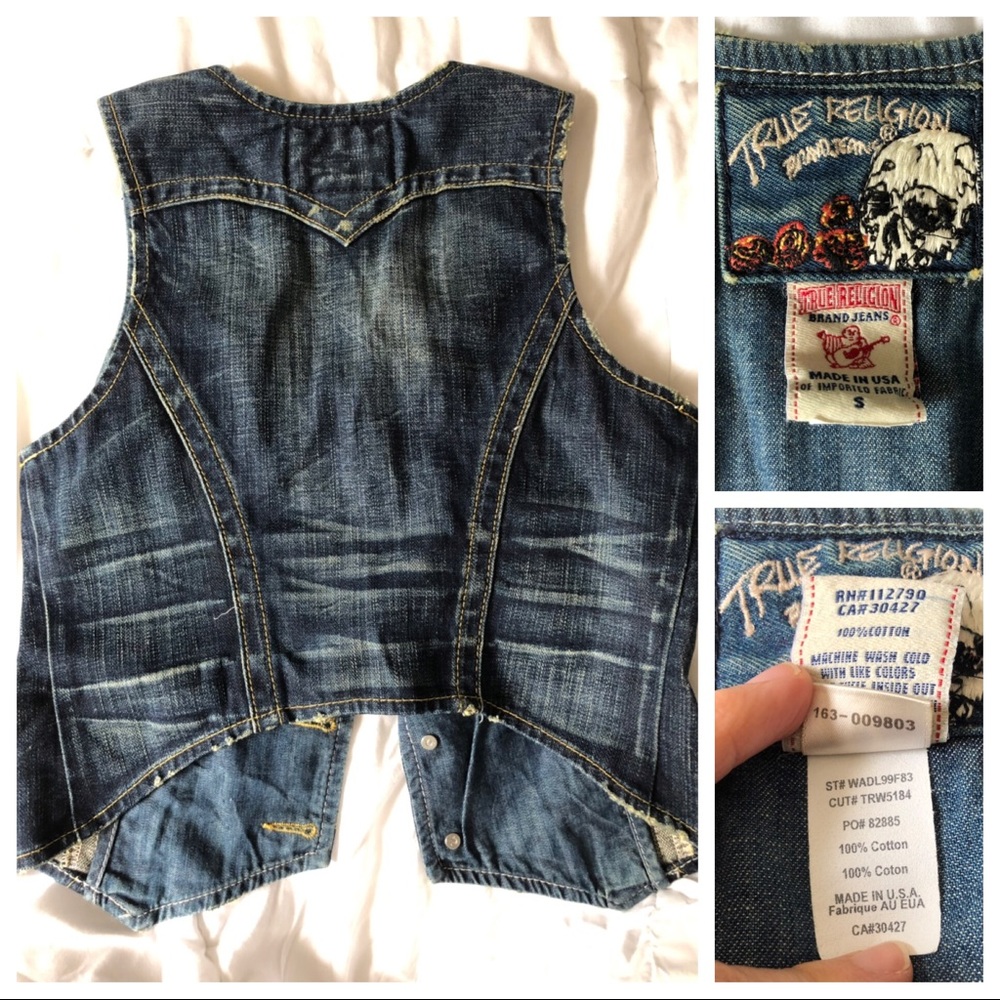 True Religion Denim Vest